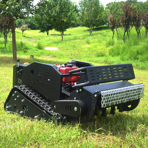 <span class=keywords><strong>Tondeuse</strong></span> robot diesel grande puissance 4 temps DIY, largeur de coupe 80 cm, télécommandée, sur chenilles, broyeur à fléaux - Product Image 1