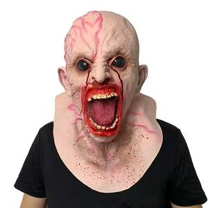 Nueva Llegada Animado Halloween Horror Zombie Bloody Mask Casa Encantada Emocionante Espeluznante Asustado Aterrador Gritando Prop Supplie - Product Image 2