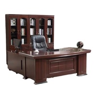 Bureau de direction, bureau en forme de L pour chef d'équipe, mobilier de bureau, ensemble de tables