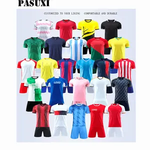 PASUXI 2024 Custom Football portiere Set Team Training Wear Jersey Suit Men T Shirt Shorts Retro Soccer Uniforms Sets