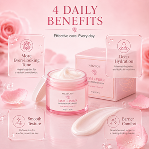 Crème <span class=keywords><strong>Visage</strong></span> Bio Anti-Âge et Éclat OEM au MSM Naturel, PDRN, Peptides <span class=keywords><strong>de</strong></span> <span class=keywords><strong>Rose</strong></span>, <span class=keywords><strong>Eau</strong></span> <span class=keywords><strong>de</strong></span> <span class=keywords><strong>Rose</strong></span> et Huile <span class=keywords><strong>de</strong></span> <span class=keywords><strong>Rose</strong></span> - Product Image 3