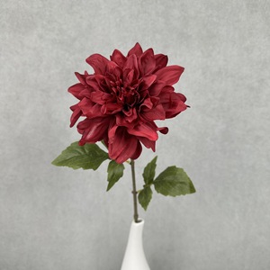 Flor Artificial de Dalia Individual de Yulong Craft Flowers, Flor de Seda de Alta Gama para Decoración de Bodas y Hogar, 1 Rama Preformada y Teñida a Mano - Product Image 4