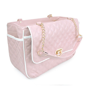 Sac de transport pliable pour animaux de compagnie, en cuir PU matelassé, écologique, de luxe, approuvé par les compagnies aériennes - Product Image 3