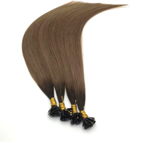 Extensions de cheveux naturels vierges Remy YISHU, 100 % naturels, double trame, micro-boucles, cheveux chinois, 12-30 pouces, qualité pointe épaisse