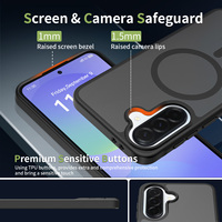Funda Magnética de Lujo para Samsung A37, Acabado Mate Suave al Tacto, Resistente a Impactos, con Cubierta Trasera con Sensación de Piel y Bolsas de Aire Integradas