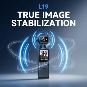 Cámara de Acción de Bolsillo 4K, Cámara Portátil de Mano con <span class=keywords><strong>EIS</strong></span> Antivibración, Grabadora con Pantalla Táctil, WiFi, Mini Cámara Deportiva Vlog Osmo3 64GB - Product Image 3