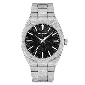 Reloj de pulsera de cuarzo para hombre, elegante, orientado a los negocios, lujoso, con diseño de cielo estrellado, resistente al agua, con correa de acero. - Product Image 1