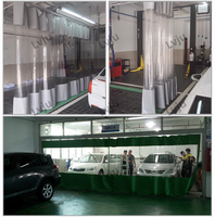 Rideau de séparation d'entrepôt sur mesure en vinyle transparent / bâches transparentes, rideaux latéraux industriels, bâche en PVC polyester enduit de PVC