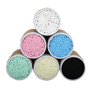 200 pièces de cotons-tiges colorés biodégradables en <span class=keywords><strong>coton</strong></span>, emballés en boîte en papier écologique - Product Image 2