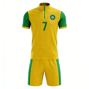 Tenue de football personnalisée haut de gamme, maillots et shorts respirants à séchage rapide, kit d'équipe personnalisé pour enfants et adultes F05 - Product Image 3