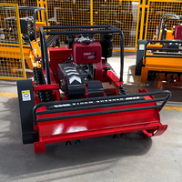 Ventas directas de fábrica Autopropulsado Tipo de cadena Cortacésped con control remoto Robot Tractor Control inalámbrico Carrete de césped