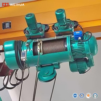 WEIHUA fabrika kaynağı tek hız CD 1 380V 50HZ 10 Ton 9M çelik tel halat elektrikli vinç için vinç