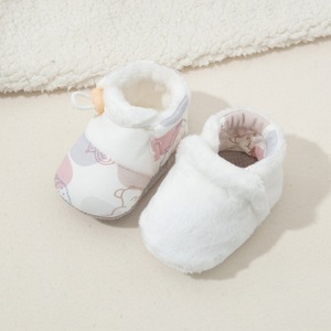 Chaussures en polaire pour bébé de 0 à 1 an et <span class=keywords><strong>9</strong></span> <span class=keywords><strong>mois</strong></span>, épaisses et chaudes, semelle souple, chaussures pour nouveau-nés et tout-petits, pour garçons et filles - Product Image 2