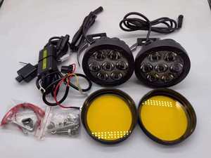 Feux auxiliaires de moto AES GR7 phares antibrouillard Road King Strobe Motocross phare <span class=keywords><strong>LED</strong></span> <span class=keywords><strong>sans</strong></span> <span class=keywords><strong>fil</strong></span> interrupteur Flash Group - Product Image 4