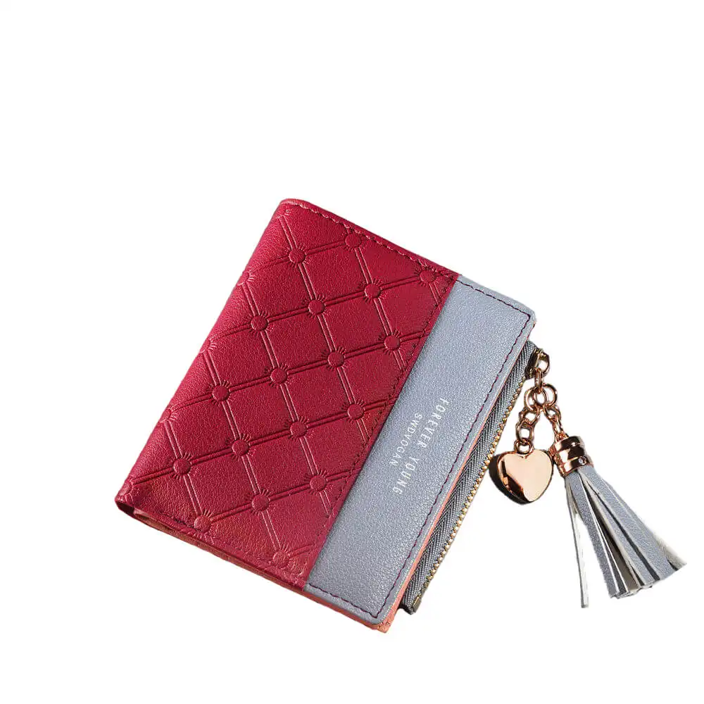 YS-W009 Thiết Kế Mới PU Leather Short Coin Purse Ví Nữ Dễ Thương