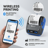 Imprimante sans fil MHT-P29L en gros pour téléphone portable, mini-imprimante portable 80 mm, imprimante thermique de reçus et d'étiquettes Bluetooth Android