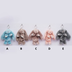 Peluches <span class=keywords><strong>AL</strong></span> por thị trưởng đầy màu sắc sang trọng Keychain thỏ 21cm trẻ em Đồ chơi trẻ em nhồi bông tai dài Bunny động vật đồ chơi mềm - Product Image 1