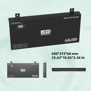 超スリム設計 12.8V 100Ah 1280Wh LFP リチウムイオンバッテリーパック RV キャンピングカー キャラバン用 蓄電池 <span class=keywords><strong>12V</strong></span>バッテリー向けスリムラインデザイン - Product Image 3