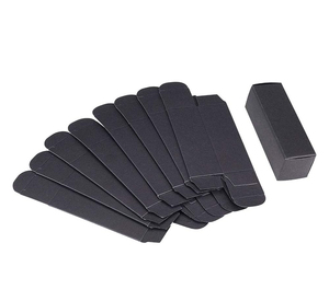 Emballage de produit personnalisé Petite boîte blanche en papier kraft noir Emballage Boîte en papier blanc ordinaire Boîte en carton blanc - Product Image 4