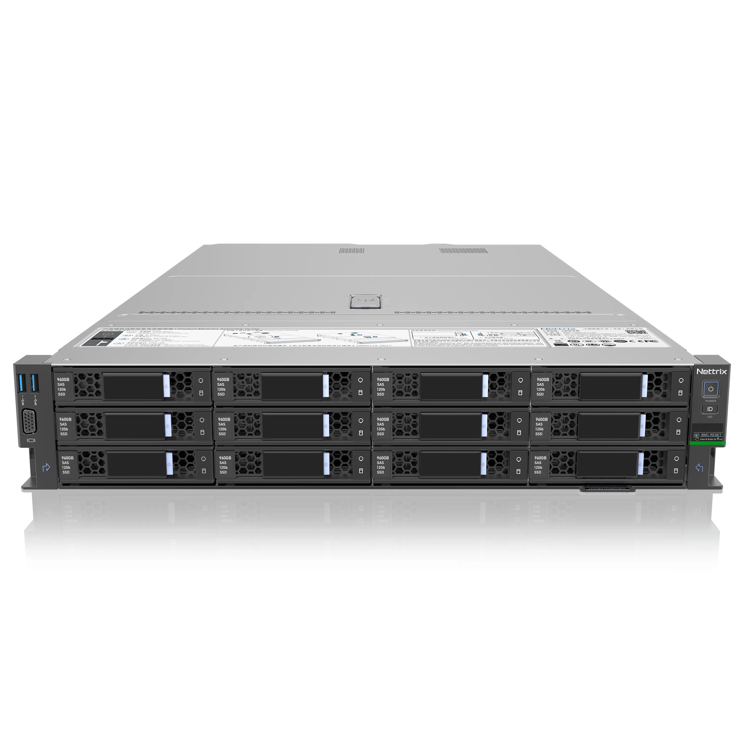 ChatGPT 2U-Rack-Server mit künstlicher Intelligenz Nettrix X620 G40