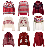 Pull de Noël Tricoté à Manches Longues pour Femmes, Nouveau Style, Vente Chaude, OEM&ODM – Vêtements d'Hiver pour Femmes, Pulls Moches de Créateur