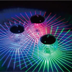 Lampu Bola Bawah Air Mengambang Luar Ruangan Tenaga Surya Mengubah Warna Kolam Renang Pesta Cahaya Malam untuk Halaman Kolam Lampu Taman