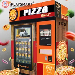 뜨거운 음식 저가 산업 광저우를 위한 공중 자동적인 피자 분배기 자동 피자 제작자 콘 피자 vend 기계를 얻으십시오