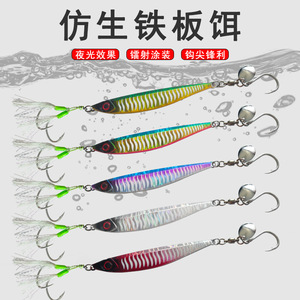 Señuelo de pesca de macarela, señuelo biónico de sardina con peso de plomo, cebo de fondo para pesca marina, señuelo de jigging de tracción rápida 061 - Product Image 2