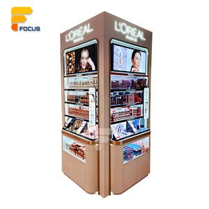 Expositor de Maquillaje Personalizado, Mostrador de Cosméticos para Minoristas, Mueble de Almacenamiento de Madera con Cajones e Iluminación - Product Image 4