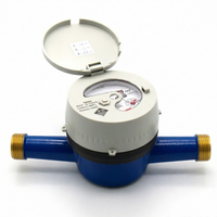 Compteur d'eau froide volumétrique horizontal 1/2 pouce, protection IP68, DN15, personnalisable OEM, compteur de débit d'eau mécanique, prix usine
