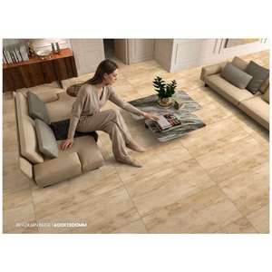 Super Wood Blanco Beige Wood Look Polished Glazed Porcelain Tiles 24x48inch Decorative Floor <b>Wall</b> Tile - Product Image 2