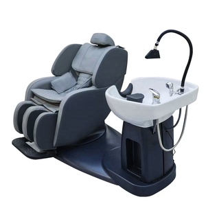 Sillón Eléctrico para Lavado de Cabello con Lavabo, Reposapiés Ajustable y Función de Masaje - Product Image 5