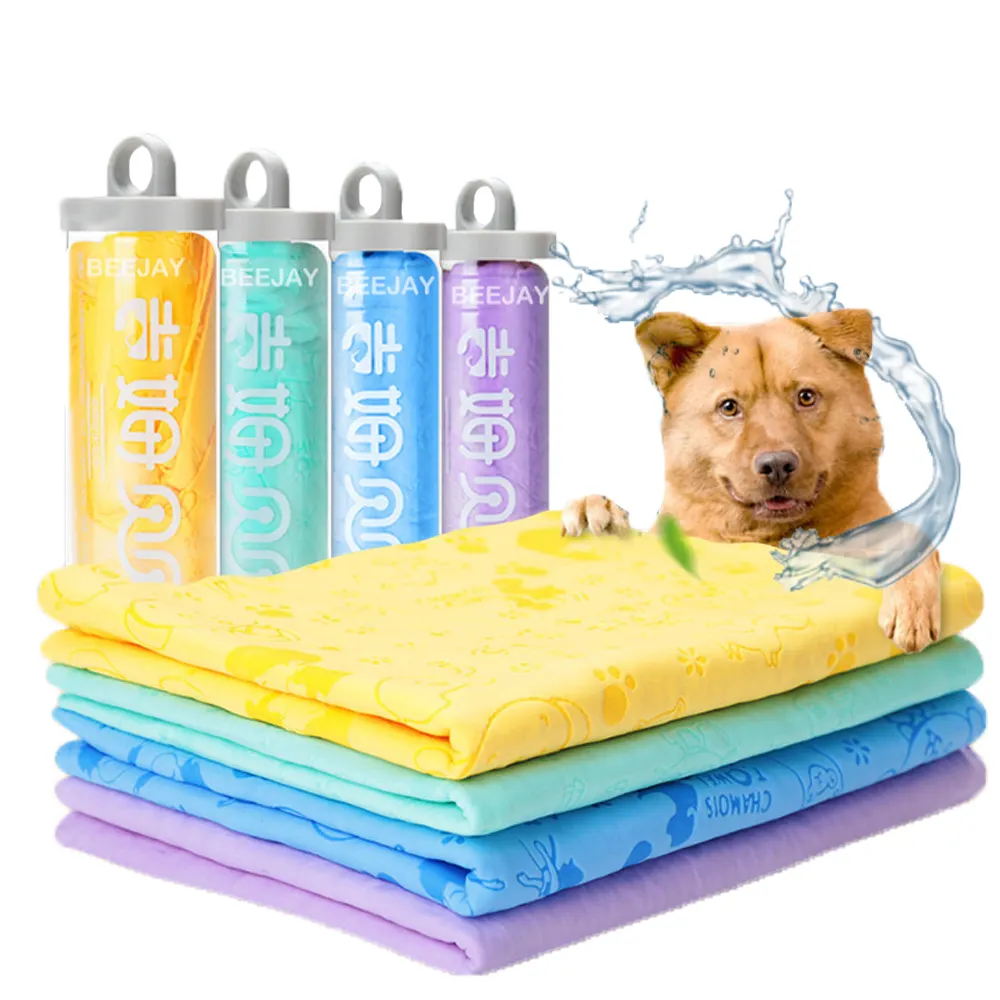 Vendita calda durevole simpatico cartone animato morbido ad asciugatura rapida pet dog cat asciugamani asciugamani da bagno per animali domestici