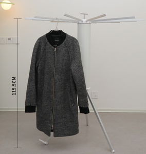 Usine naturel verni bois de hêtre massif 16 pièces bras amovibles pieuvre support en bois sac vêtements trépied étendoir - Product Image 5