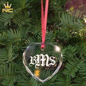 Adornos de cristal de primera comunión con corazón - Product Image 6