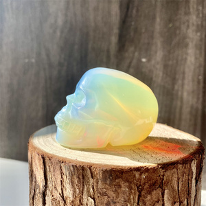 Nieuwste Natuurlijke Kristal Hand Gesneden Ambachten Mini Size Gemengd Materiaal Schedels Helende Stenen Crystal <span class=keywords><strong>Tiger</strong></span> <span class=keywords><strong>Eye</strong></span> Schedels Voor Decoratie - Product Image 3