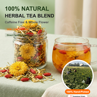 Natural Chrysanthemum Honeysuckle <strong>Goji</strong> <strong>Berry</strong> Blend Caffeine Free Whole Flower Fruit Infusion Bulk Wellness Premium Grade Tea