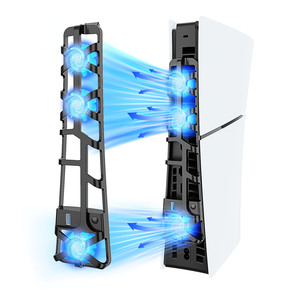 Ventilateur de refroidissement silencieux le plus vendu pour <span class=keywords><strong>PS5</strong></span> Slim, avec fonctionnement automatique intelligent (marche/arrêt) et 3 réglages de vitesse, refroidisseur en plastique durable pour une meilleure expérience de jeu - Product Image 1