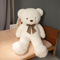 Ours en peluche personnalisé avec logo, taille 1m, super doux, avec doublure en maille, cadeau idéal pour fille, directement de l'usine