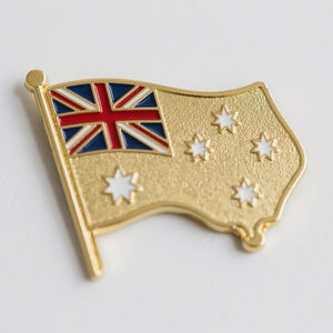 Alfileres de esmalte Nicaragua El Salvador Tayikistán Costa Rica a granel Honduras Logotipo personalizado mexicano Esmalte suave Pin de solapa de bandera de doble cara - Product Image 5