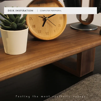 Support de moniteur d'ordinateur en bois MG, étagère en noyer, meubles de bureau, écran d'ordinateur portable