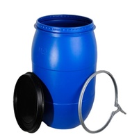 Fût en plastique incassable 30 L/200 L en PEHD durable avec couvercle hermétique, seaux et barils recyclables pour le stockage de produits chimiques, aliments et eau