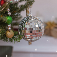 Espejo Decorativo con Forma de Bola de Discoteca, Brillante y Reflectante, para Fiestas, DJ, Baile, Navidad, Hogar, Club, Efecto de Iluminación para Escenarios