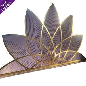 Decoración de Macramé Dorado, Marcos Acrílicos para Escenario, Pared de Flores, Soporte para Fondo de Boda, Exhibición - Product Image 1