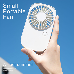Ventilador de Bolsillo Portátil F11 con Batería Integrada de 800 mAh, Tres Velocidades de Viento, Mini Ventilador Recargable Ultrafino con Soporte - Product Image 2