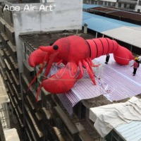 Homard gonflable géant en promotion pour la publicité des restaurants de fruits de mer, présentoir attrayant pour écrevisses et crevettes et promotions