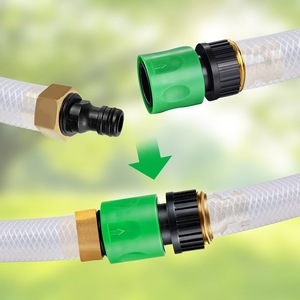 Garden Water <b>Connector</b> 3/4 Inch Plastic <b>Quick</b> Connect Threaded For Irrigation Hose Fitting - Product Image 4