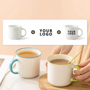 Mug en céramique moderne pour <span class=keywords><strong>le</strong></span> bureau à domicile, grand, fait à la main, capacité de 350 ml, variété de couleurs - rouge, bleu, vert, rose, blanc, noir, design <span class=keywords><strong>mignon</strong></span> - Product Image 3
