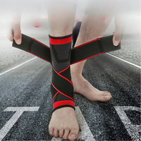Attelle de cheville unisexe en nylon, extensible dans 4 directions, respirante et chaude, stabilisateur de cheville pour la prévention des blessures sportives, hommes et femmes