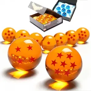 2 màu sắc 3.5cm 7 cái/bộ rồng Anime hình pha lê bóng shenron dbz PVC con số quả bóng nhựa đồ chơi trẻ em búp bê